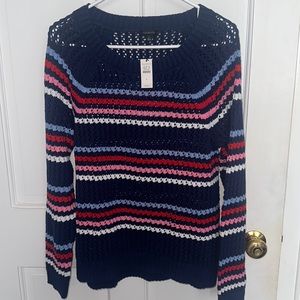 Talbots Open Weave CrewNeck Sweater